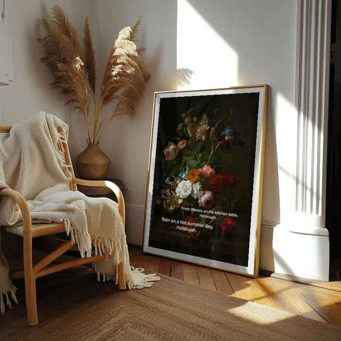 Flowers Hallelujah — Art Print Vertical #02