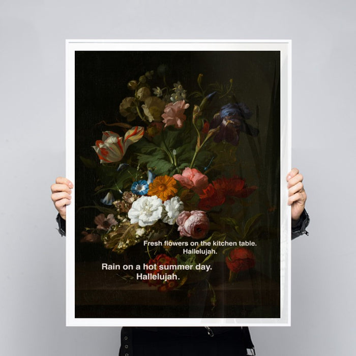 Flowers Hallelujah — Art Print Vertical #03