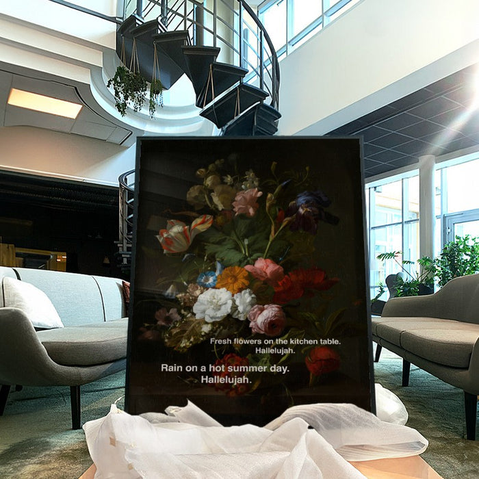 Flowers Hallelujah — Art Print Vertical #04