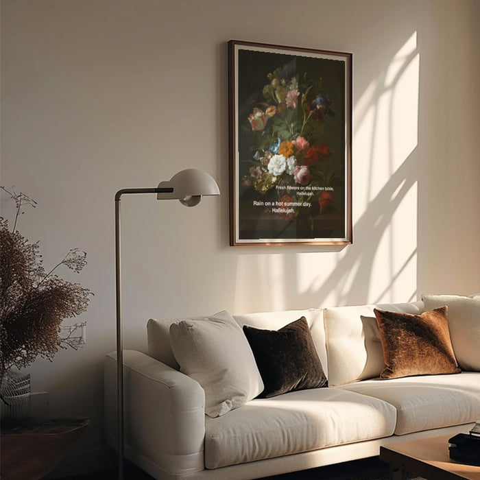Flowers Hallelujah — Art Print Vertical #05