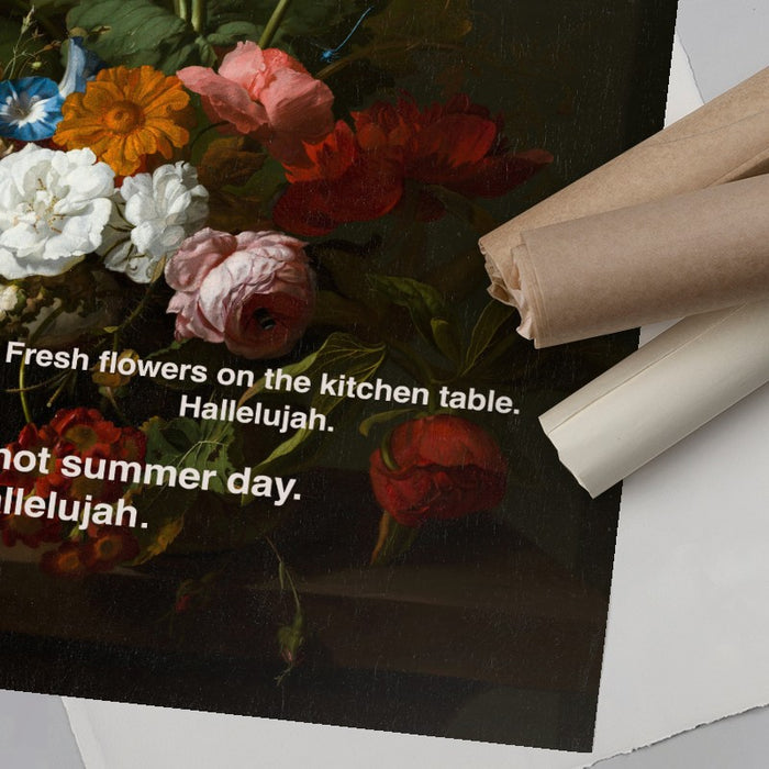 Flowers Hallelujah — Art Print Vertical #06