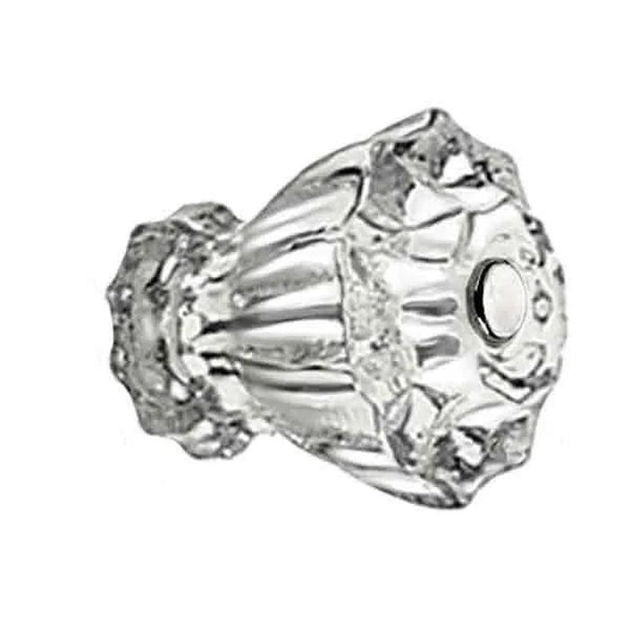 Fluted Clear Glass Knobs, large - Paxton Hardware ltd