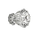 Fluted Clear Glass Knobs, standard-size - Paxton Hardware ltd