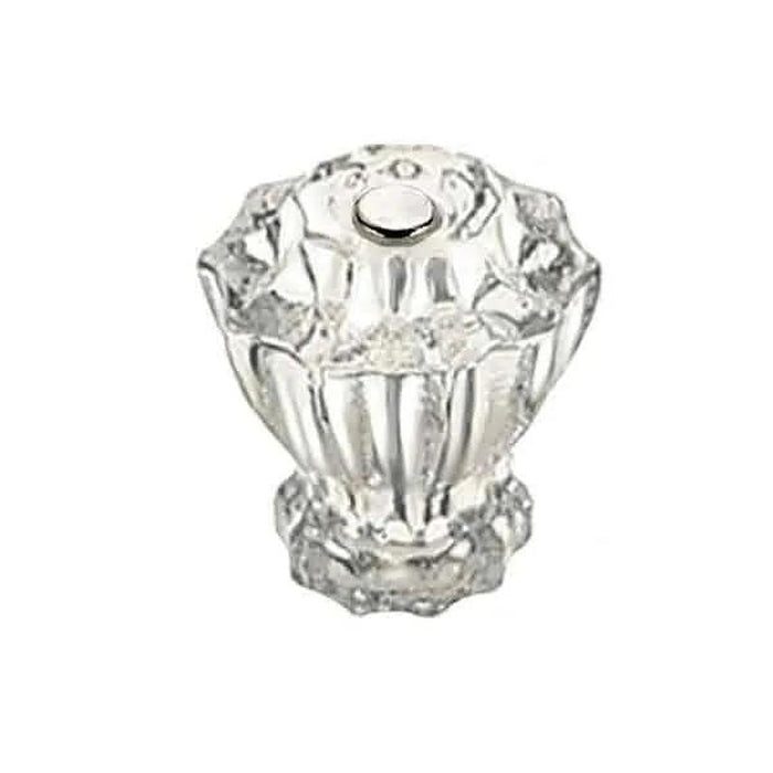 Fluted Clear Glass Knobs, standard-size - Paxton Hardware ltd