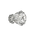 Fluted Clear Glass Knobs, small - Paxton Hardware ltd