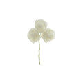 Foam Rose Flower with Wire, White, 2-Inch, 9-Count