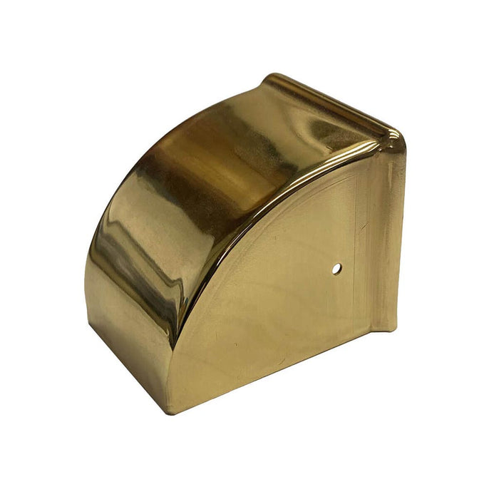 Smooth Brass Toe Caps, medium - Paxton Hardware ltd