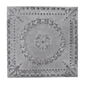 Galvanized Pressed Flower Sign, 10-Inch