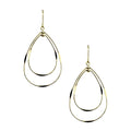 Geometrical Tear Drop Dangle Earrings, 1-1/2-Inch