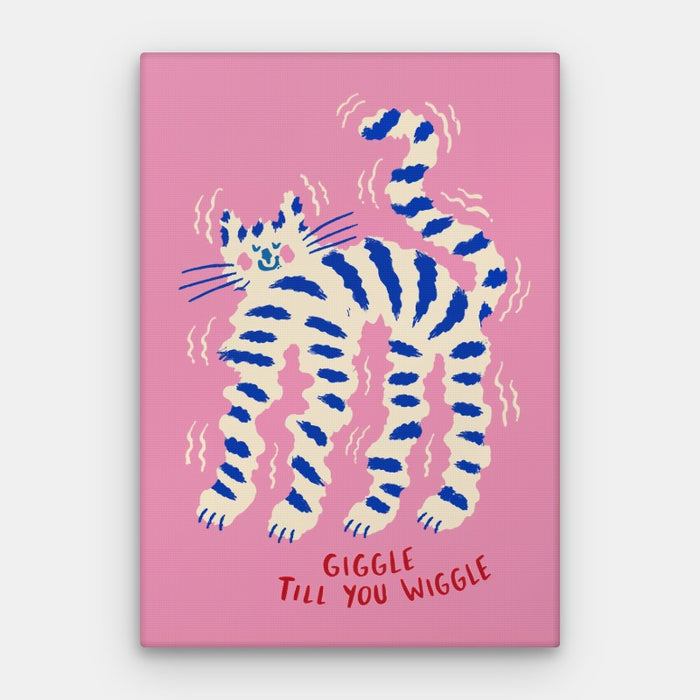 Giggle Till You Wiggle Canvas — Canvas Vertical #01