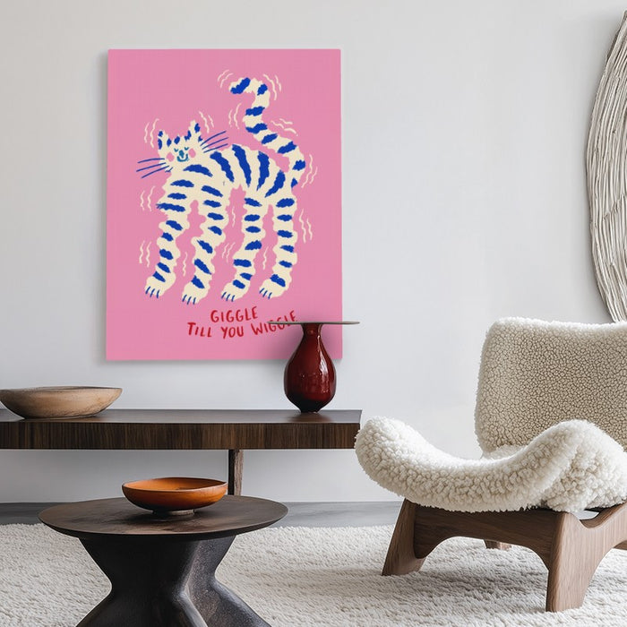 Giggle Till You Wiggle Canvas — Canvas Vertical #02