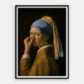 Girl With The Nose Wrinkling — Art Print Vertical #01