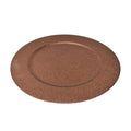 Glitter Round Charger Plate, 13-Inch, Coffee, 1-Count