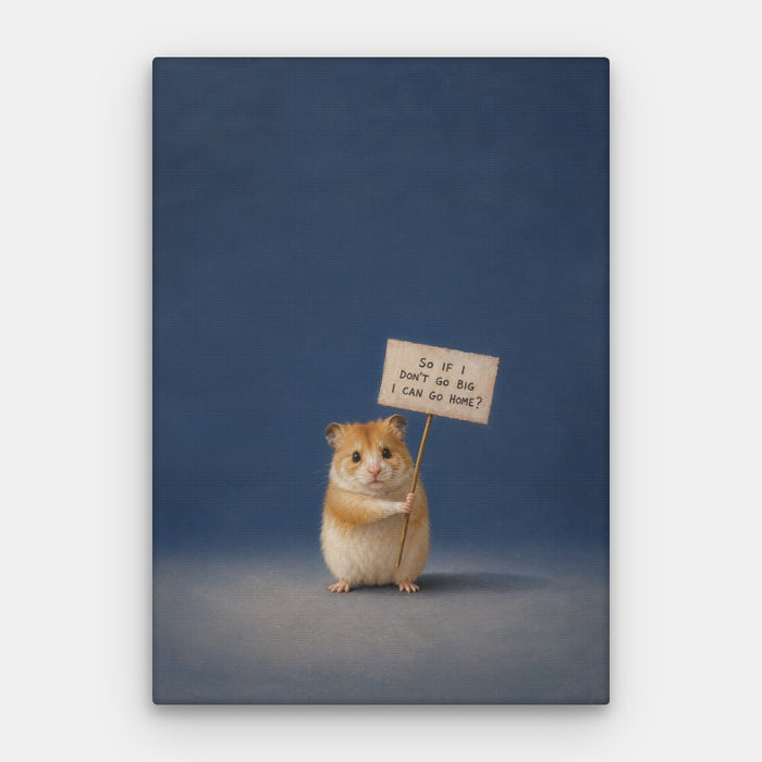 Go Big Or Go Home Canvas — Canvas Vertical #01