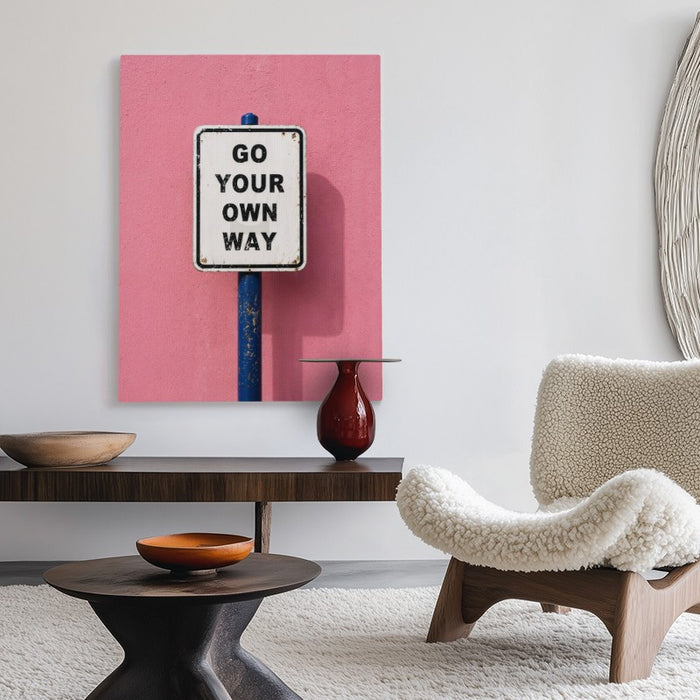 Go Your Own Way Canvas — Canvas Vertical #02