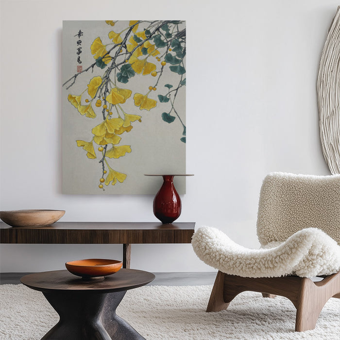 Gold Falling Canvas