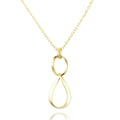 Gold Twisted Link Necklace, 30-Inch