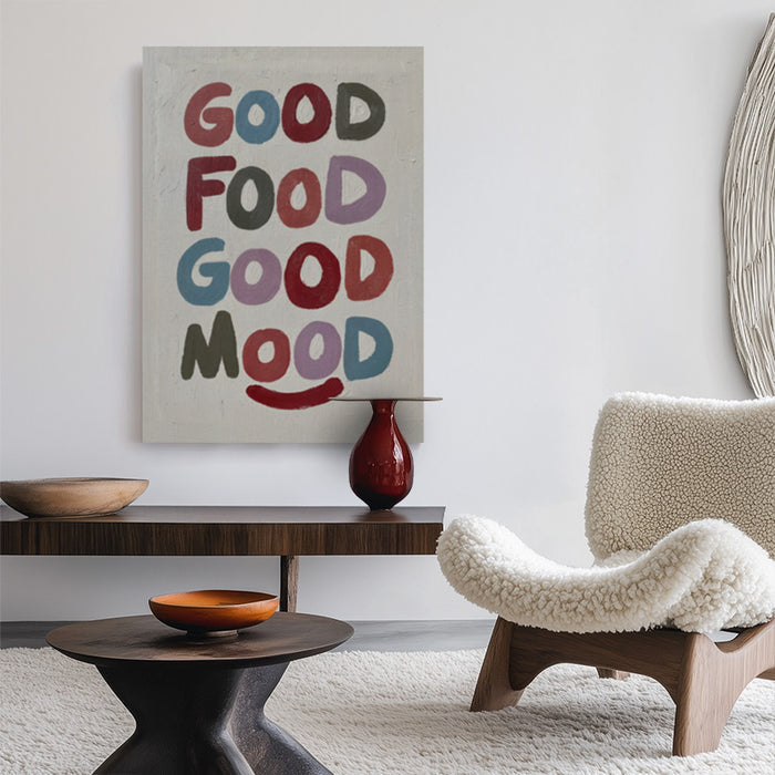 Good Food Good Mood Canvas