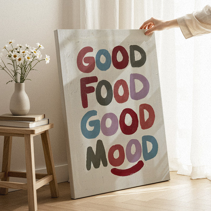 Good Food Good Mood Canvas