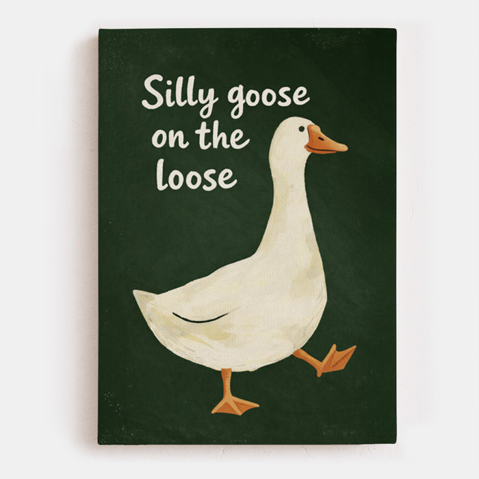 Goose On The Loose Canvas