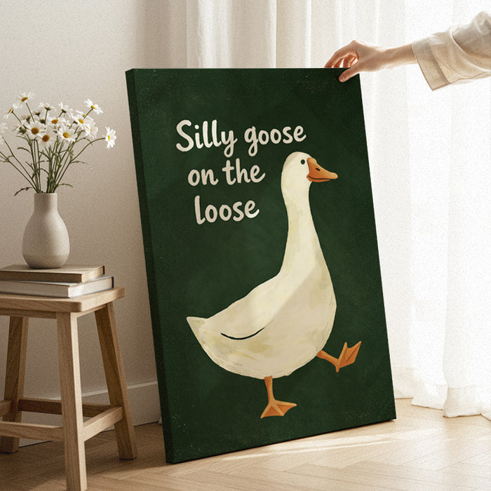 Goose On The Loose Canvas