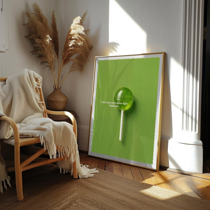Green Light Hallelujah — Art Print Vertical #02