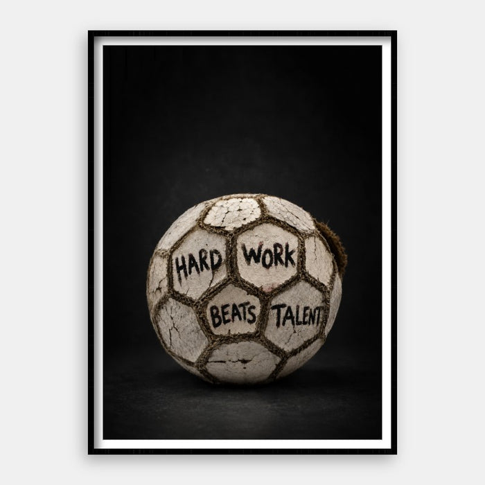 Hard Work Beats Talent — Art Print Vertical #01
