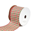 Holiday Country Plaid Wired Christmas Ribbon, 2-1/2-Inch, 10-Yard