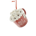 Hot Cocoa Cup with Marshmallows Ornament, 3-1/4-Inch