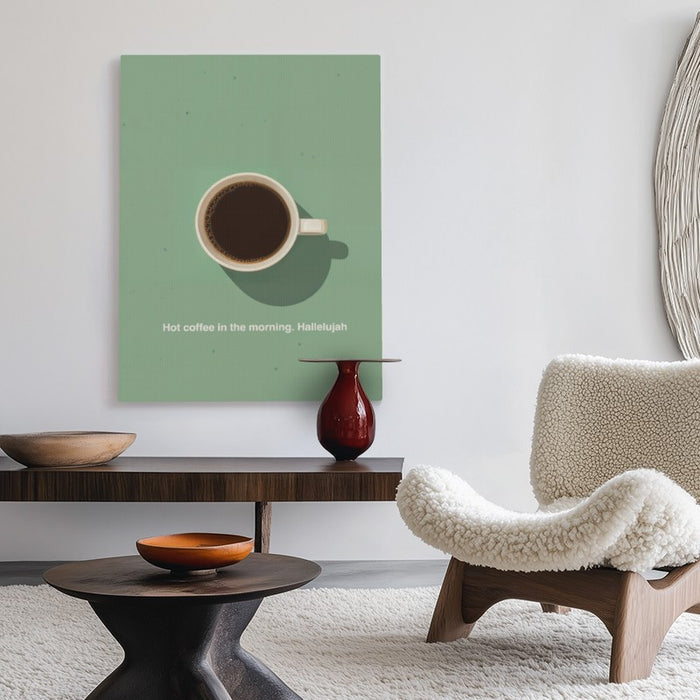 Hot Coffee Hallelujah Canvas — Canvas Vertical #02
