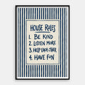 House Rules — Art Print Vertical #01