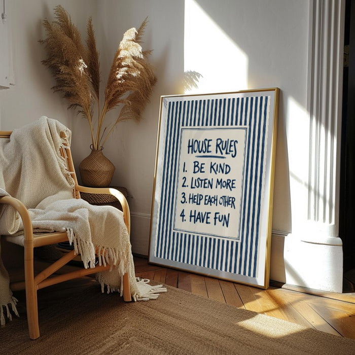 House Rules — Art Print Vertical #02