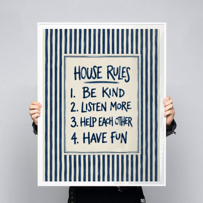 House Rules — Art Print Vertical #03