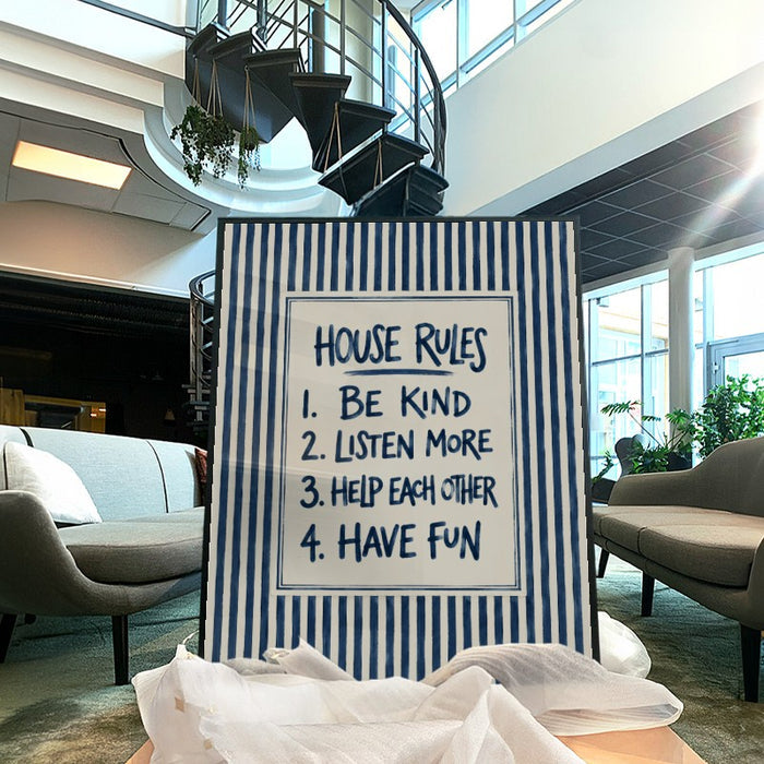 House Rules — Art Print Vertical #04