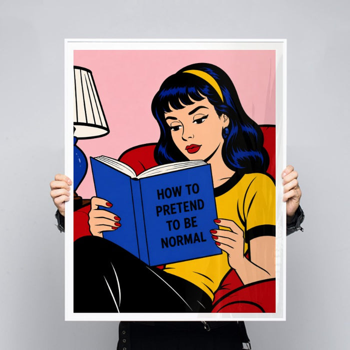 How To Pretend To Be Normal — Art Print Vertical #03