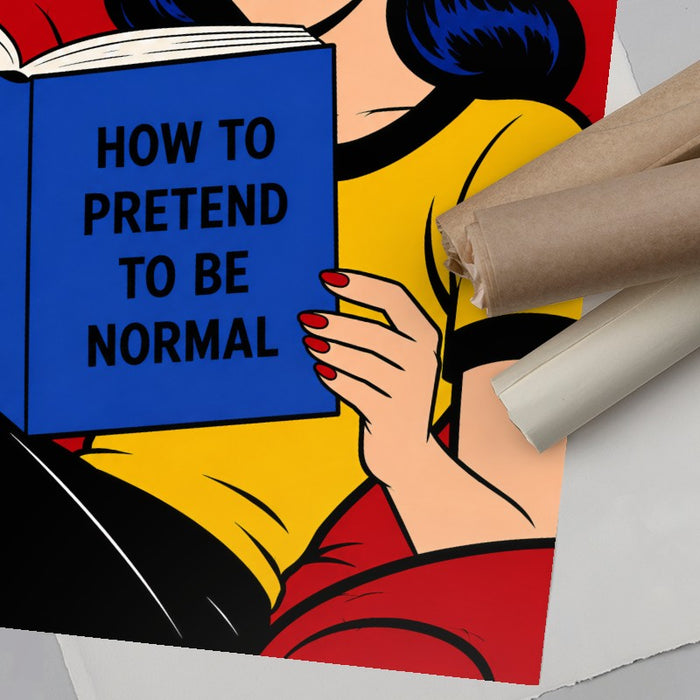 How To Pretend To Be Normal — Art Print Vertical #06