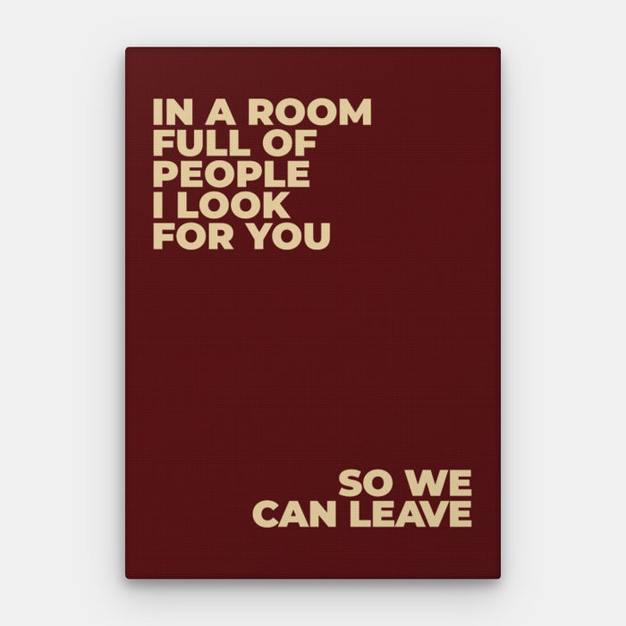 I Look For You Canvas — Canvas Vertical #01