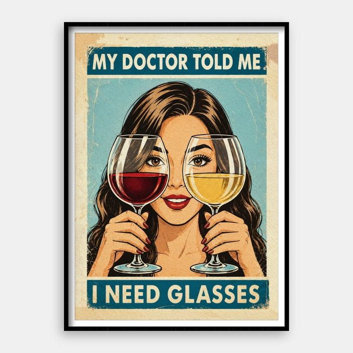 I Need Glasses — Art Print Vertical #01