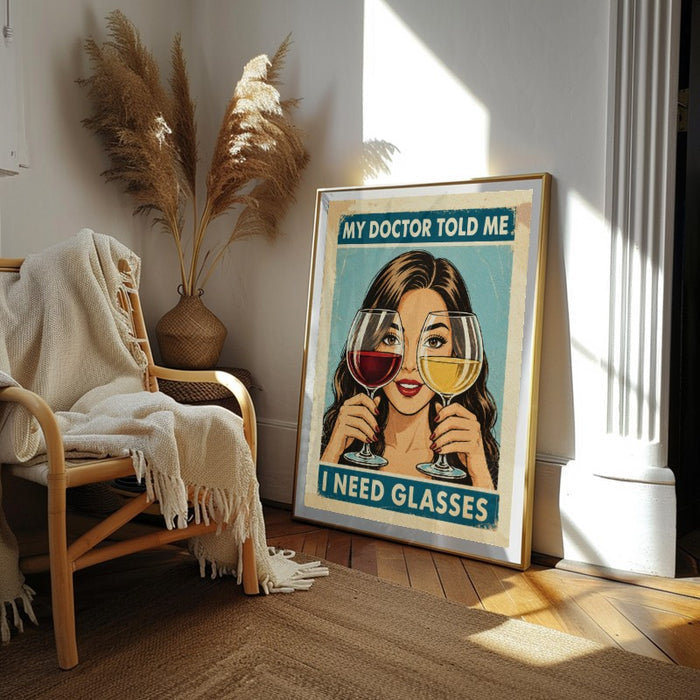 I Need Glasses — Art Print Vertical #02