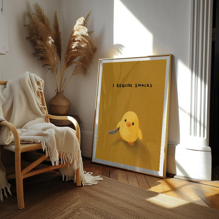 I Require Snacks — Art Print Vertical #02