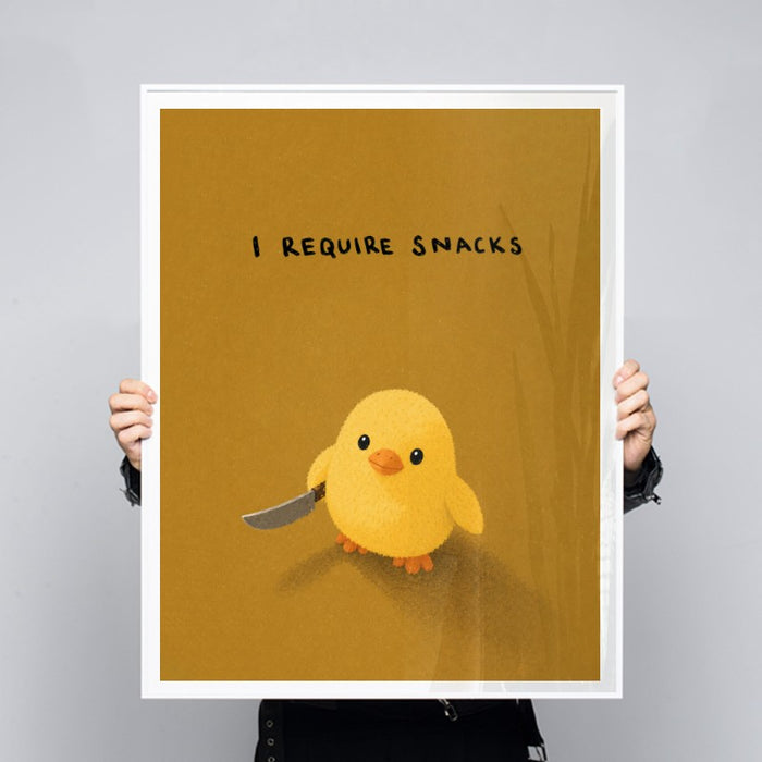 I Require Snacks — Art Print Vertical #03