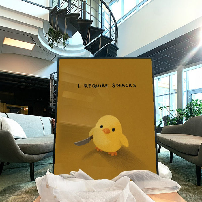I Require Snacks — Art Print Vertical #04