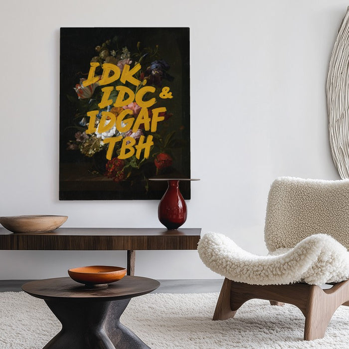 IDGAF Canvas — Canvas Vertical #02