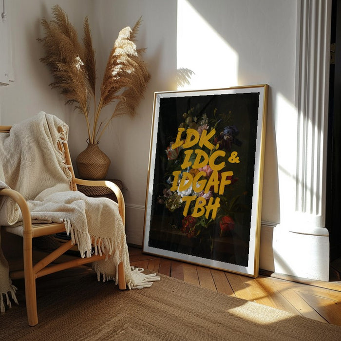 IDGAF — Art Print Vertical #02