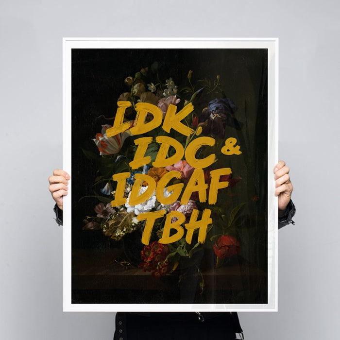 IDGAF — Art Print Vertical #03