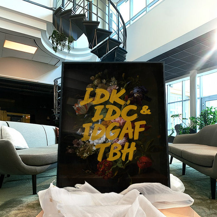 IDGAF — Art Print Vertical #04