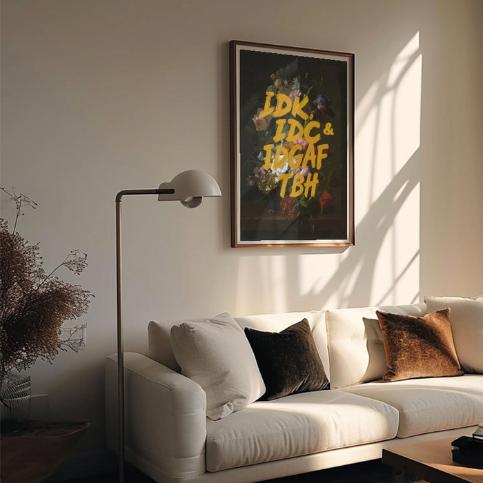 IDGAF — Art Print Vertical #05