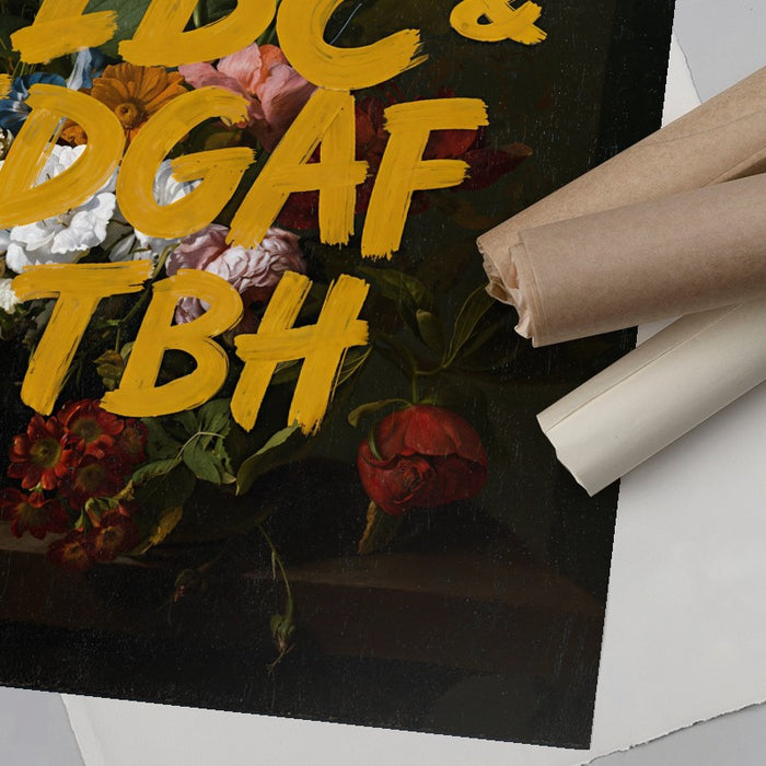 IDGAF — Art Print Vertical #06