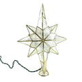 Incandescent Capiz Star Christmas Tree Topper, 12-Inch