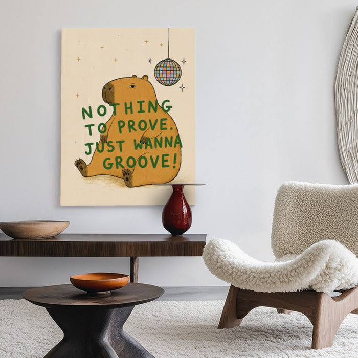 Just Wanna Groove Canvas — Canvas Vertical #02